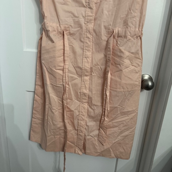 Talbots NWT Button Front Shirt Dress Peach Size 12 Belt Business NEW WITH TAGS - Picture 8 of 12
